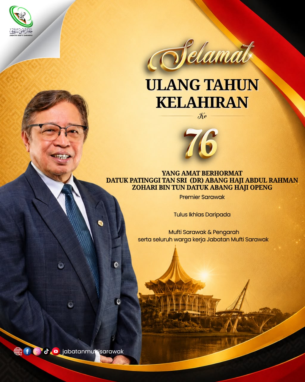 Selamat Ulang Tahun Kelahiran YAB Abg Jo